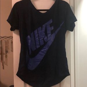 Nike blue and purple workout top